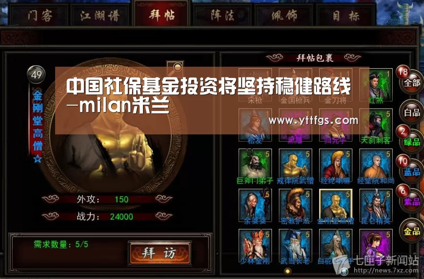 中国社保基金投资将坚持稳健路线-milan米兰(图2) milan米兰